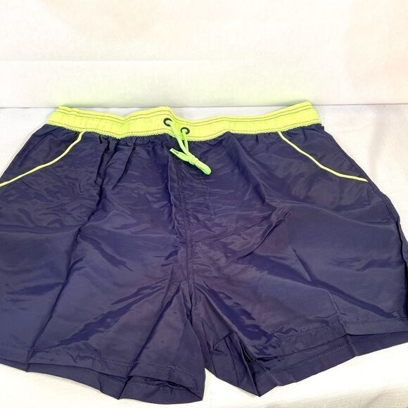 BLUE BATHING TRUNKS LINED WITH POCKETS SIXE 3XL NWT - Picture 1 of 3